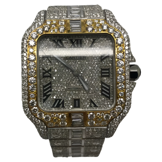 Gold ice watch