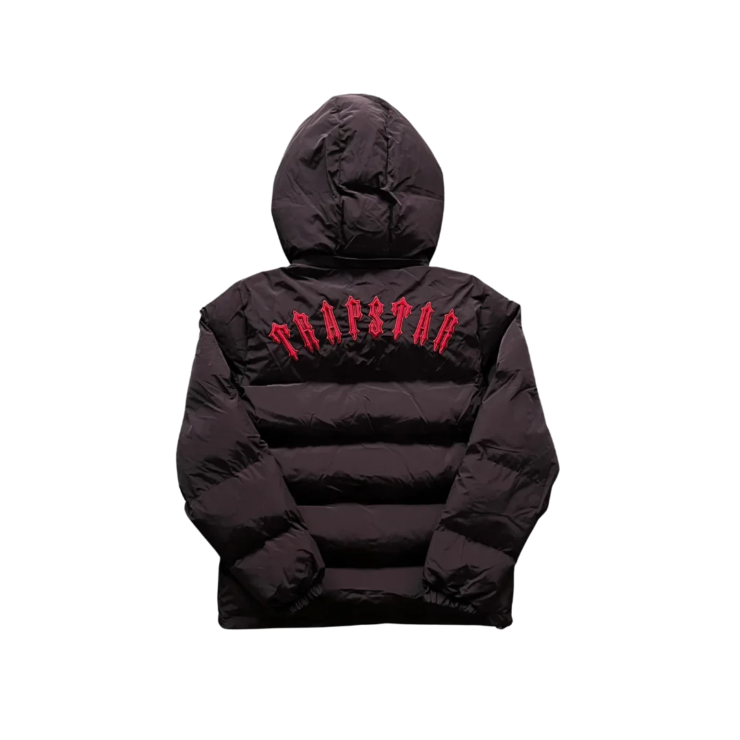 Trapstar Infrared Black Hooded Puffer Jacket