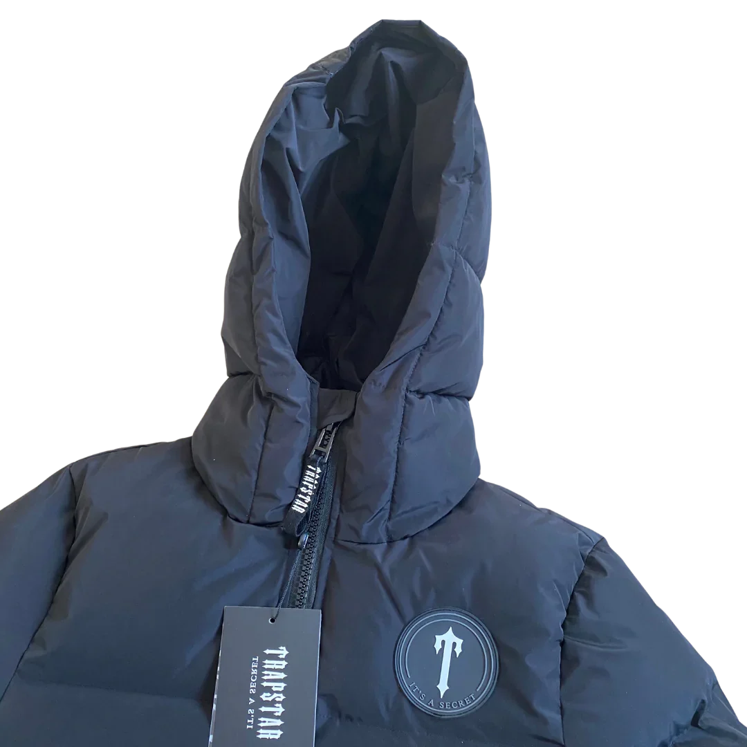 Trapstar Black Irongate Hooded Puffer Jacket AW20 (Old Season)