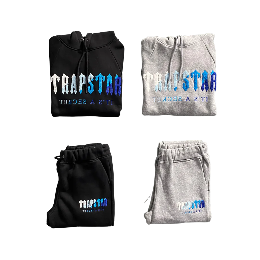 Trapstar Chenille Decoded Hooded Tracksuit - Ice