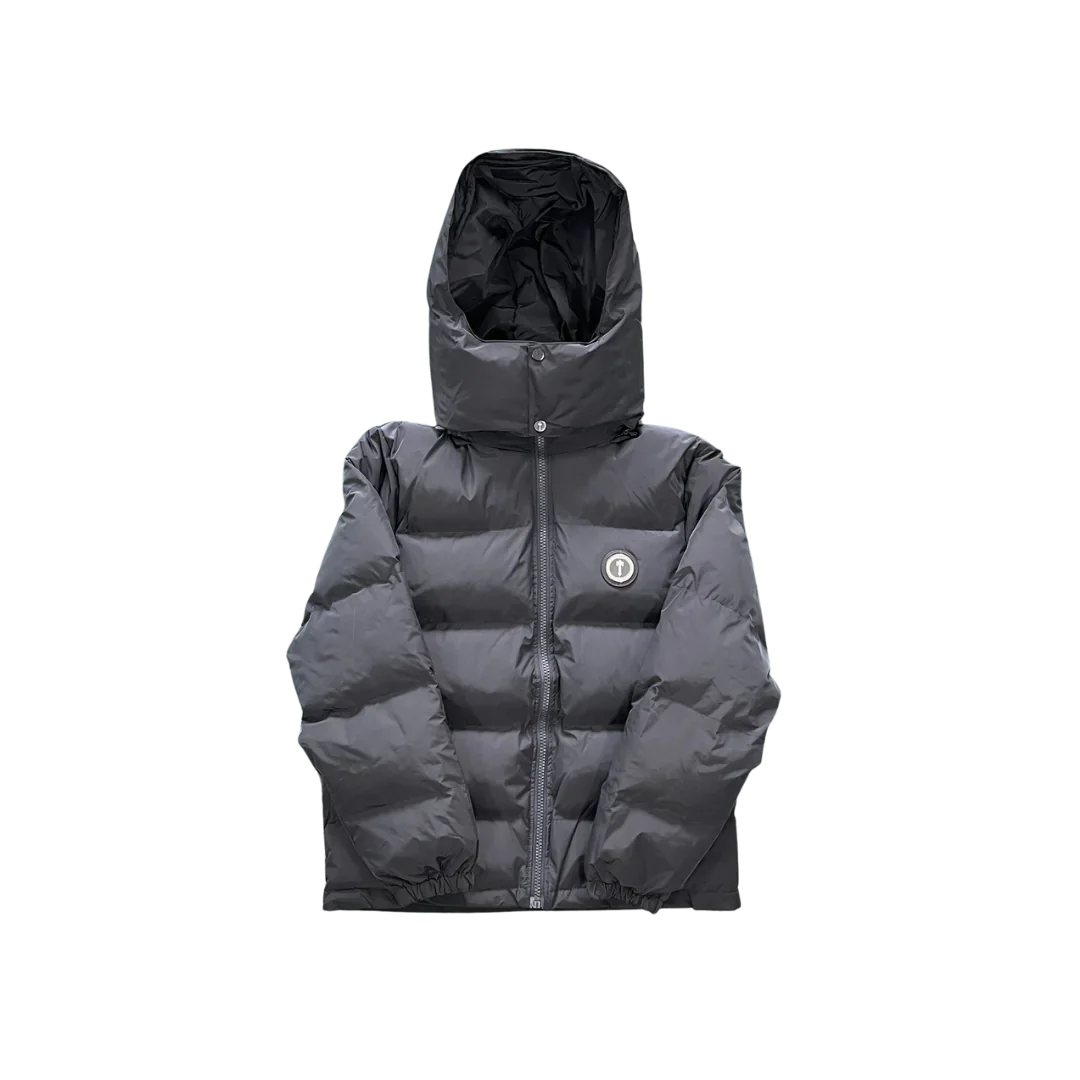 Trapstar Stone Grey Irongate Hooded Puffer Jacket