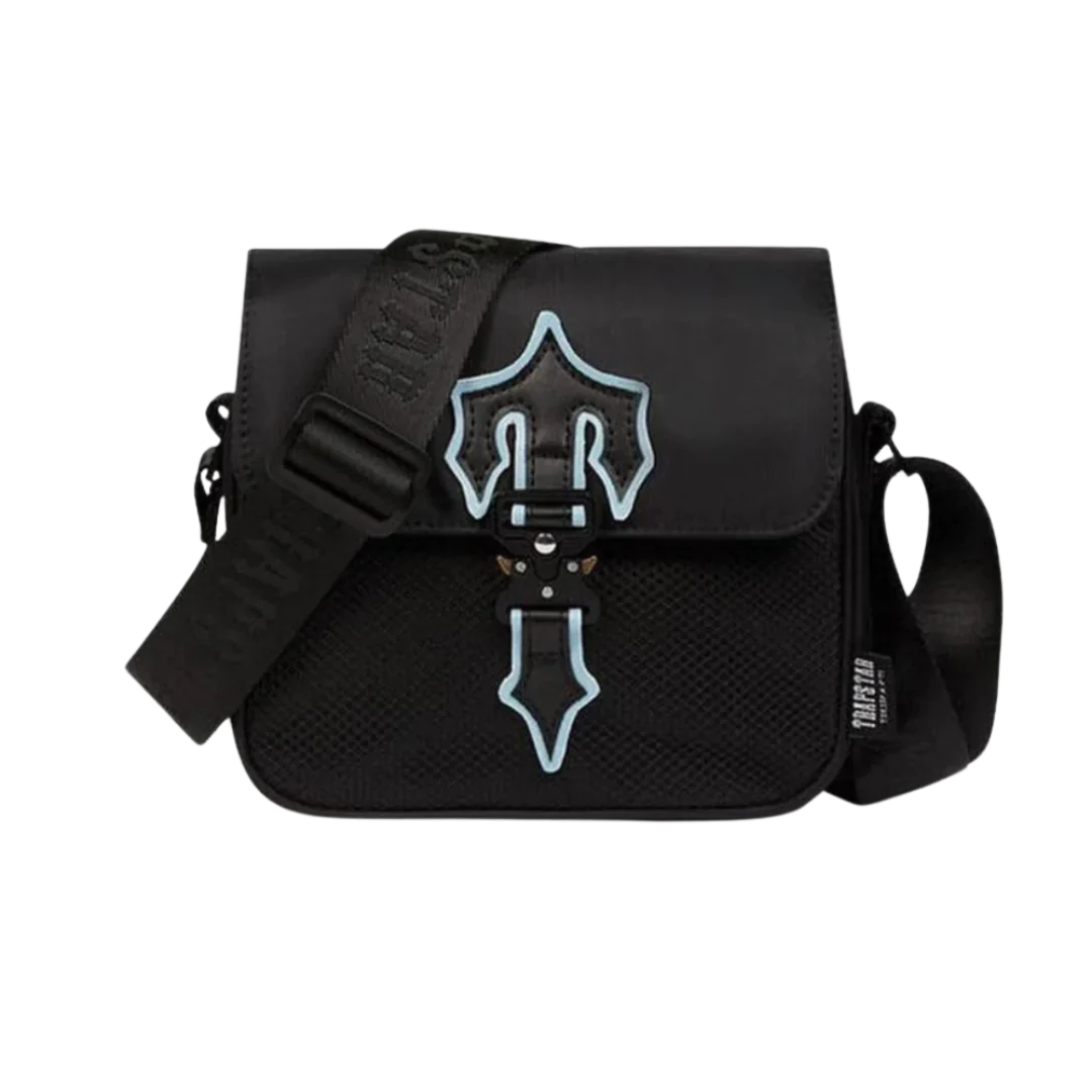 Trapstar Messenger Bag 1.0 Black/Ice Blue