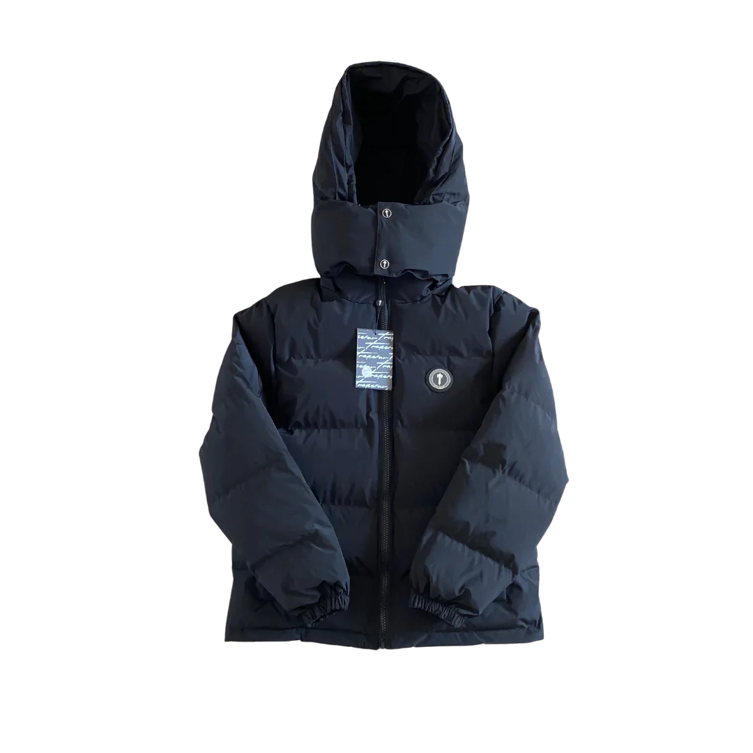 Trapstar Black Irongate Hooded Puffer Jacket