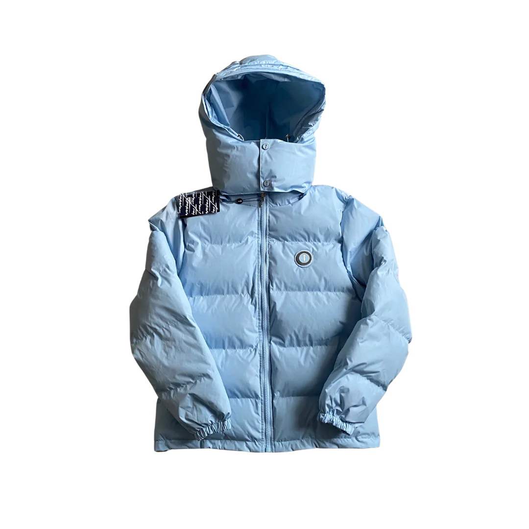 Trapstar Ice Blue Irongate Hooded Puffer Jacket