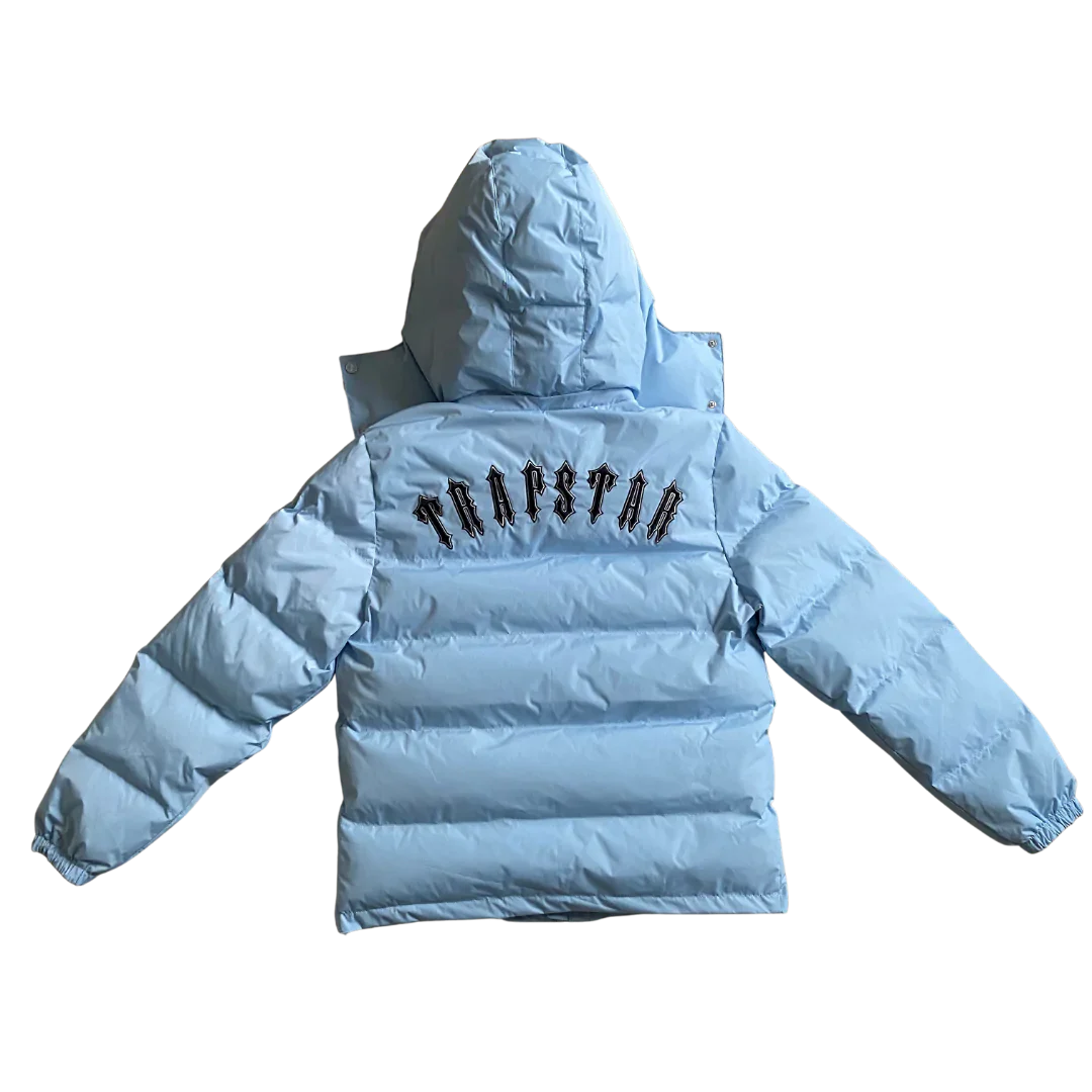 Trapstar Ice Blue Irongate Hooded Puffer Jacket